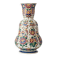 Vase hollandais Delft double gourde, monumental polychrome peint à la main, années 1950