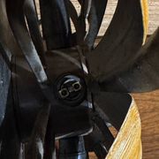 Plafonnier floral metal  années 70/80