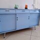 Buffet cuisine bas formica bleu