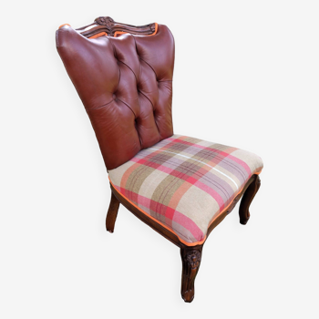 Padded fireside chair