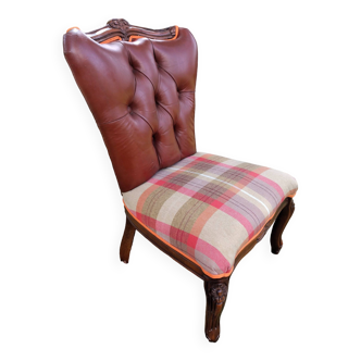 Padded fireside chair