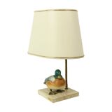 Artiflex Duck Lamp Design Brass Resin Travertine Malevolti