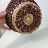 Corbeille osier vintage