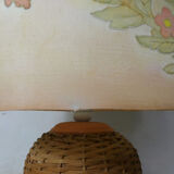 Rattan lamp and silk paint
