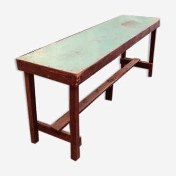 Table Console D'atelier En Bois