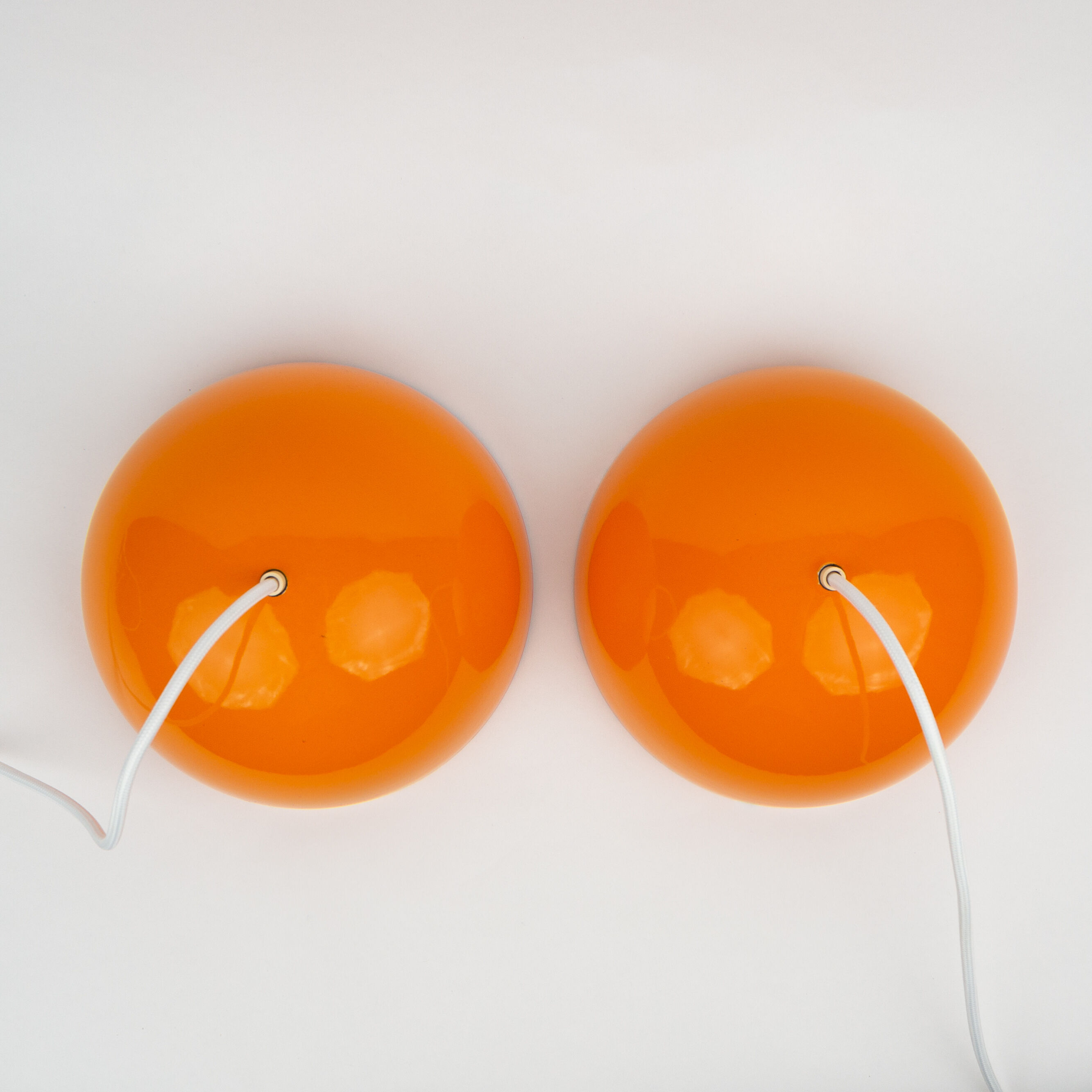 Paire de suspensions danoises Flowerpot de Verner Panton, Louis Poulsen, 1968