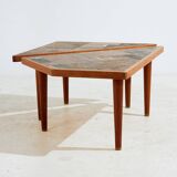 Teak and ceramic coffee table by Britt Sallingboe, Set of 2