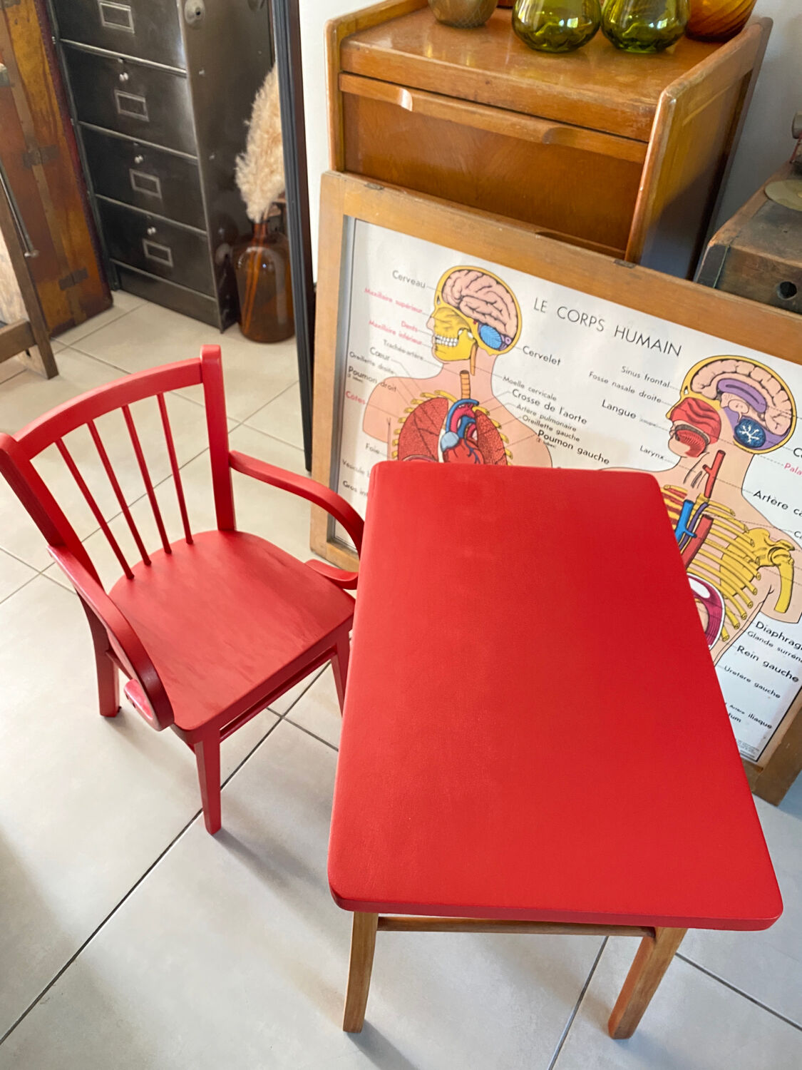 Baumann desk and children's chair set