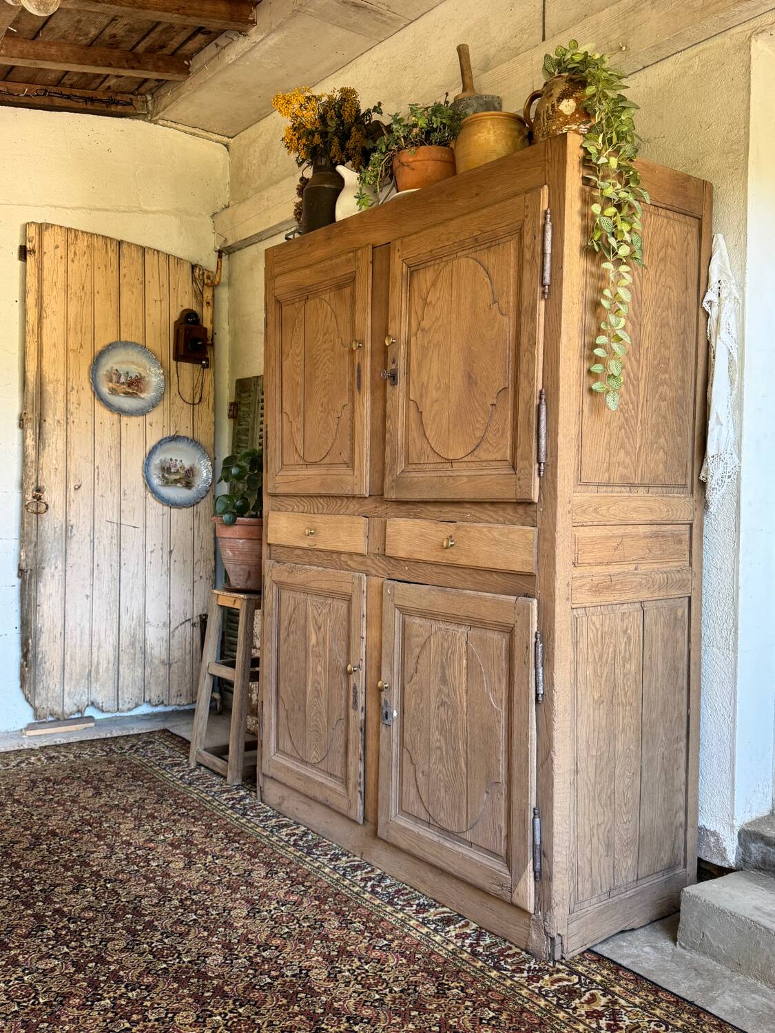 The rustic oak dresser