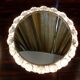 Illuminated round crystal glass mirror from Palwa, West-Germany 1950s