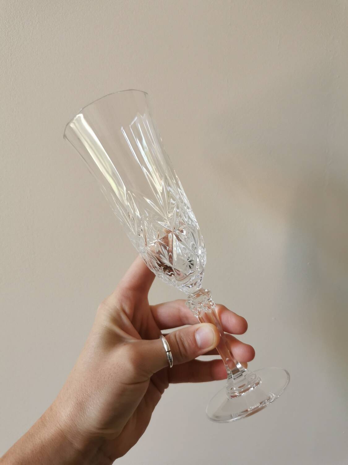 Vintage champagne flutes