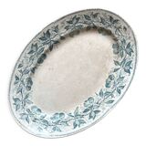 Oval dish in Cherry ironstone, Badonviller, late 19th century