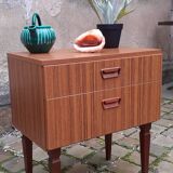 Table de chevet année 70 style scandinave