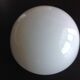 Ceiling light in opaline White half moon / 60 - 70s vintage