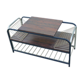 Vintage platinum vinyl coffee table