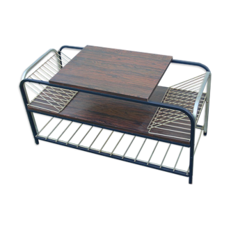 Vintage platinum vinyl coffee table