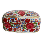 Ancienne boîte à bijoux en papier mâché laqué
