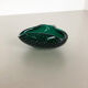 Murano glass bullicante "green" bowl element shell ashtray murano, italy, 1970s