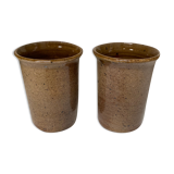 Paire de mugs en grès