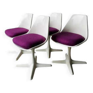 4 chaises tulipes, Maurice