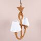 Audoux & Minet - vintage anchor rope chandelier - France circa 1950
