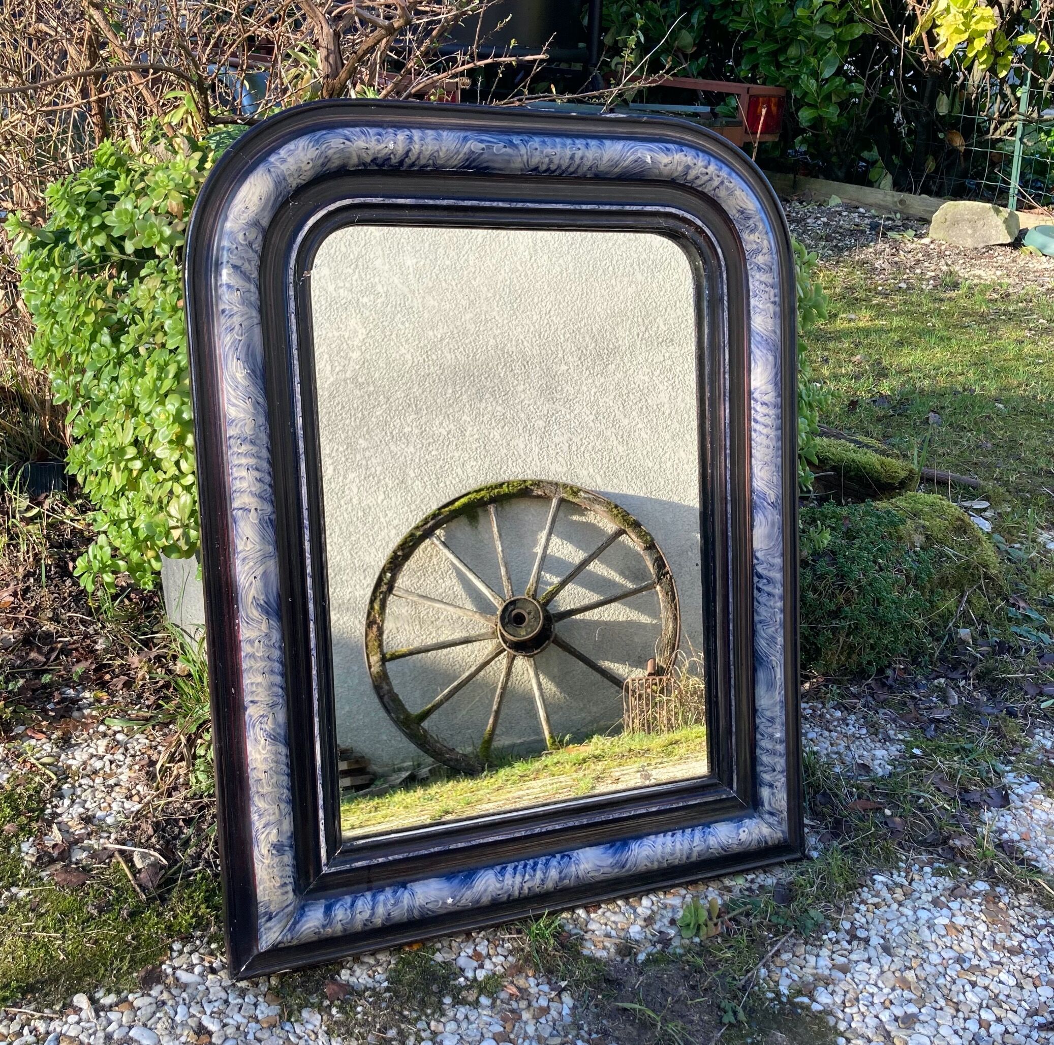 Antique Louis Philippe mirror 69x54cm
