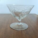 9 hand-cut art deco champagne glasses