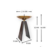 Mid-Century Modern Brutalist Candleholder