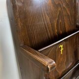 Banc de cinéma vintage à deux places de ton, années 1960