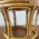 Vintage rattan ottoman from the 70s