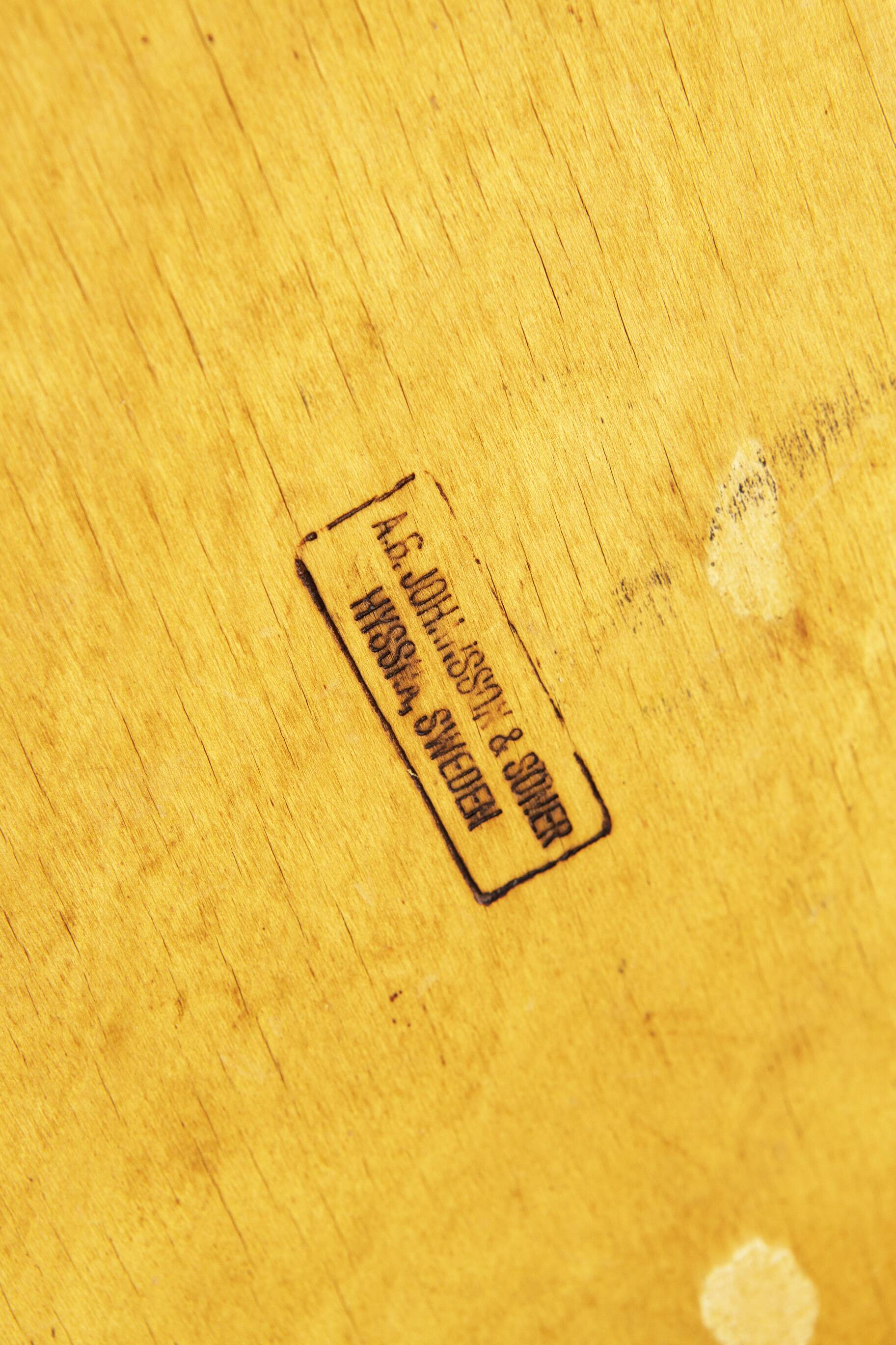 1 of 4 Swedish Rosewood Dining Chair by Carl Ekström for Albin Johansson