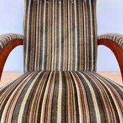 1940s rare design organic rocking chair - czechoslovakia