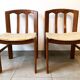 Set of 2 Scandinavian chairs, 1960s. Seats to be redone.