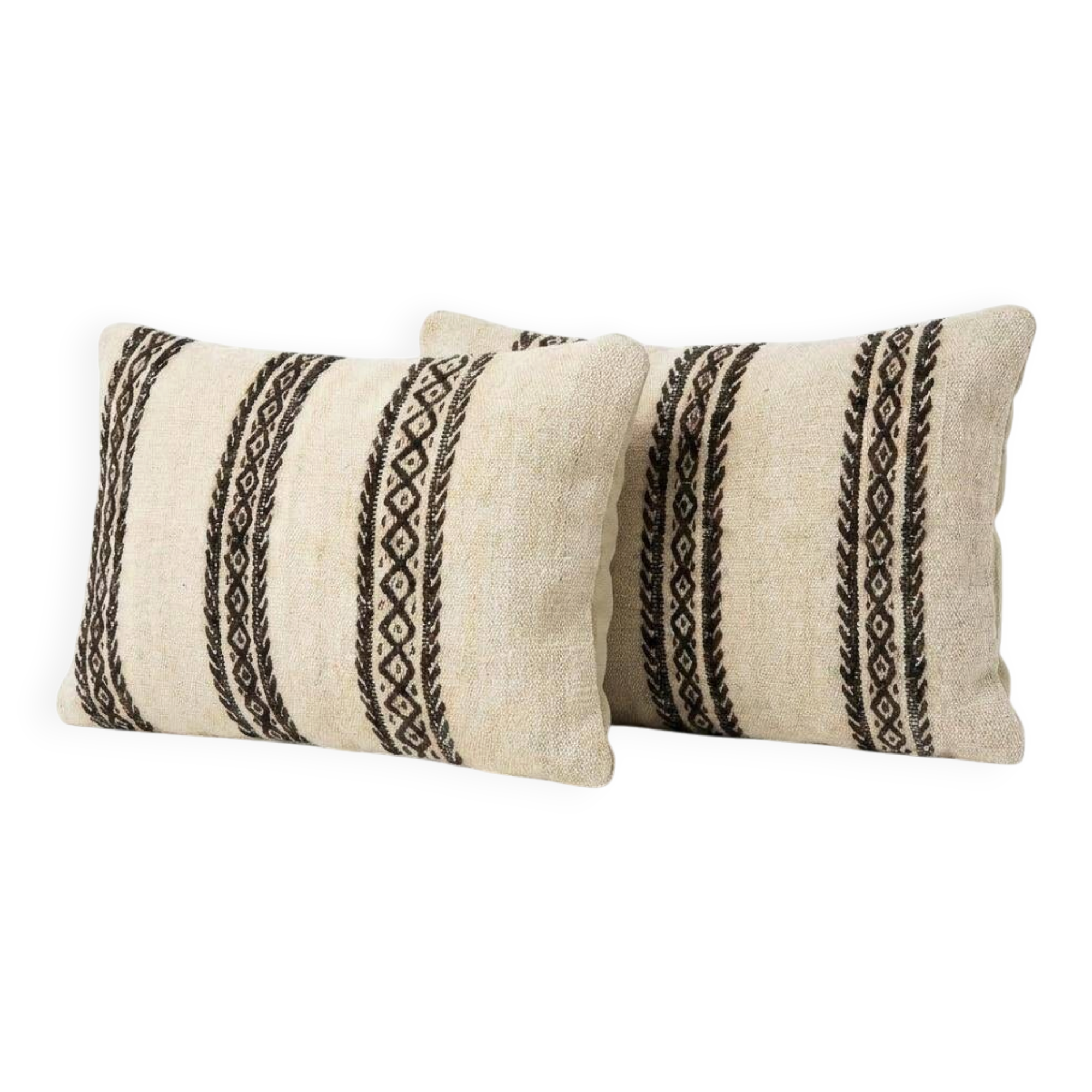 Set of 2 vintage kilim cushion covers 36x51 cm