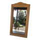 Miroir rectangulaire hêtre massif sablé 43x76cm