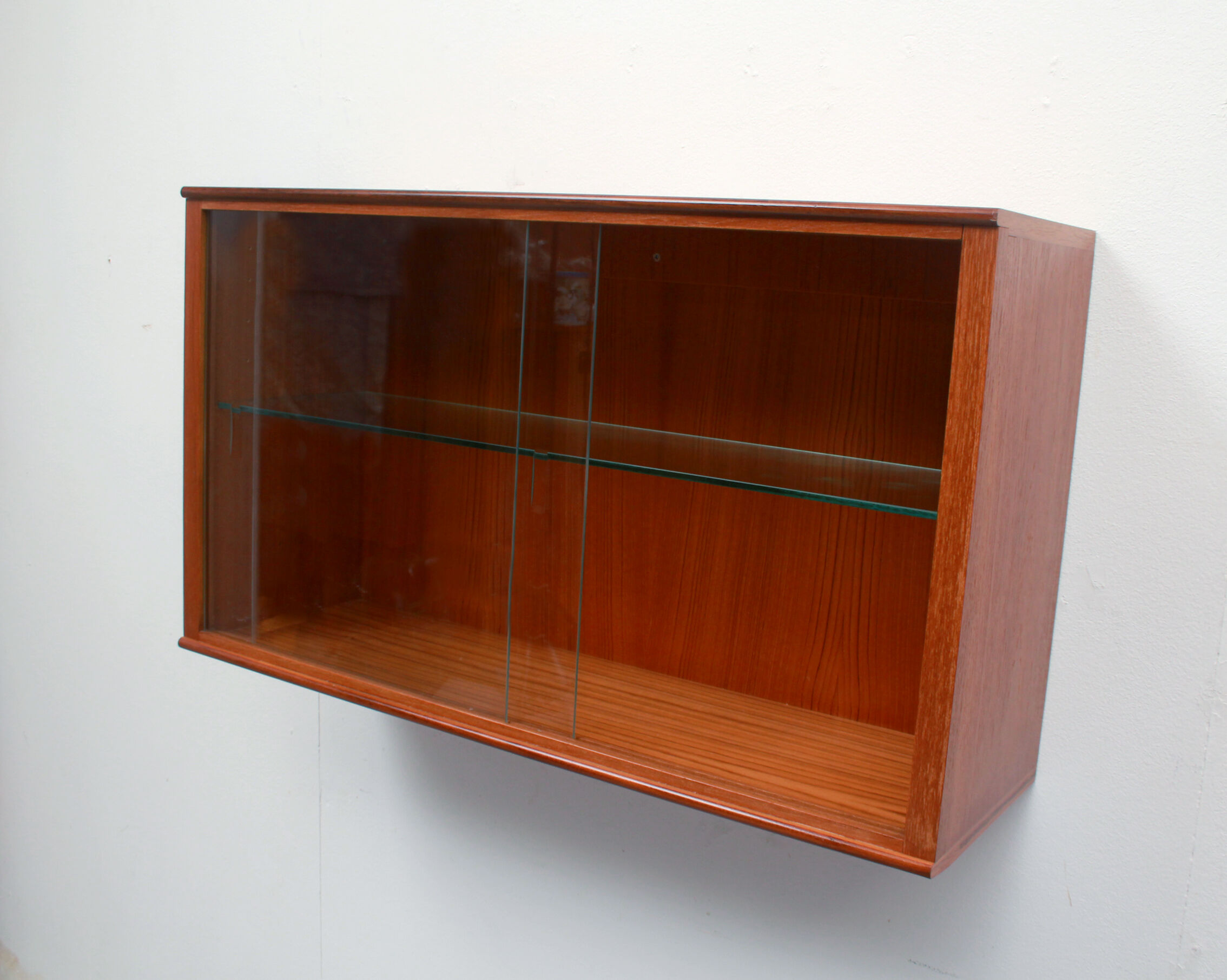 1960s showcase in teak