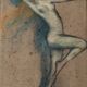 Tableau dessin de danseuse de Gaetano de Gennaro, 1930