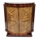 Very Art Deco two-door cabinet, geometric patterns in rosewood.