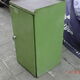 Green industrial metal cabinet