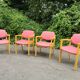 Série de 4 fauteuils vintage années 70-80