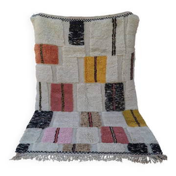 Tapis Beni Ouarain Patchwork – Éclats de Couleurs 250*150 cm