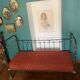 Vintage wrought iron bench