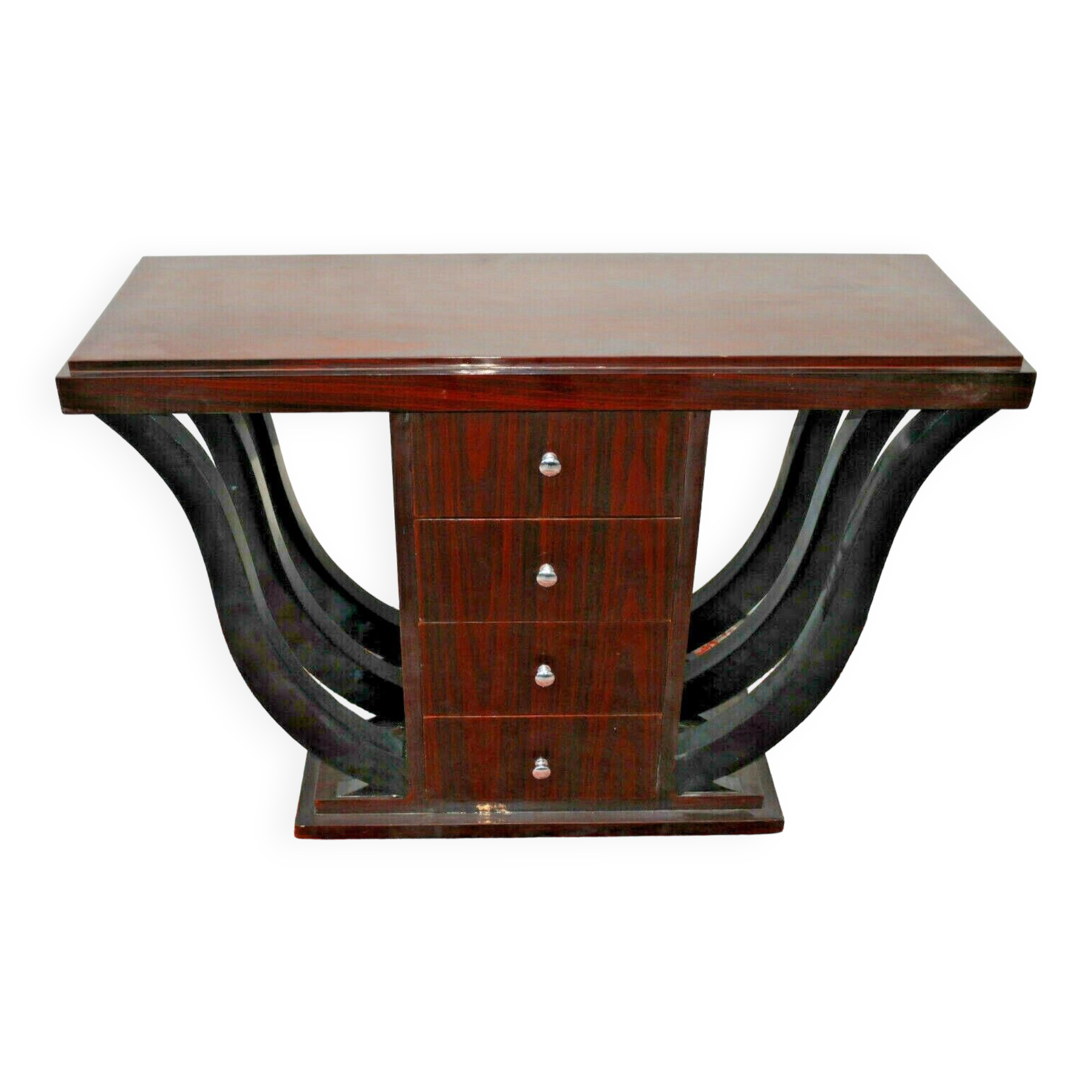 Art Deco console with 4 drawers