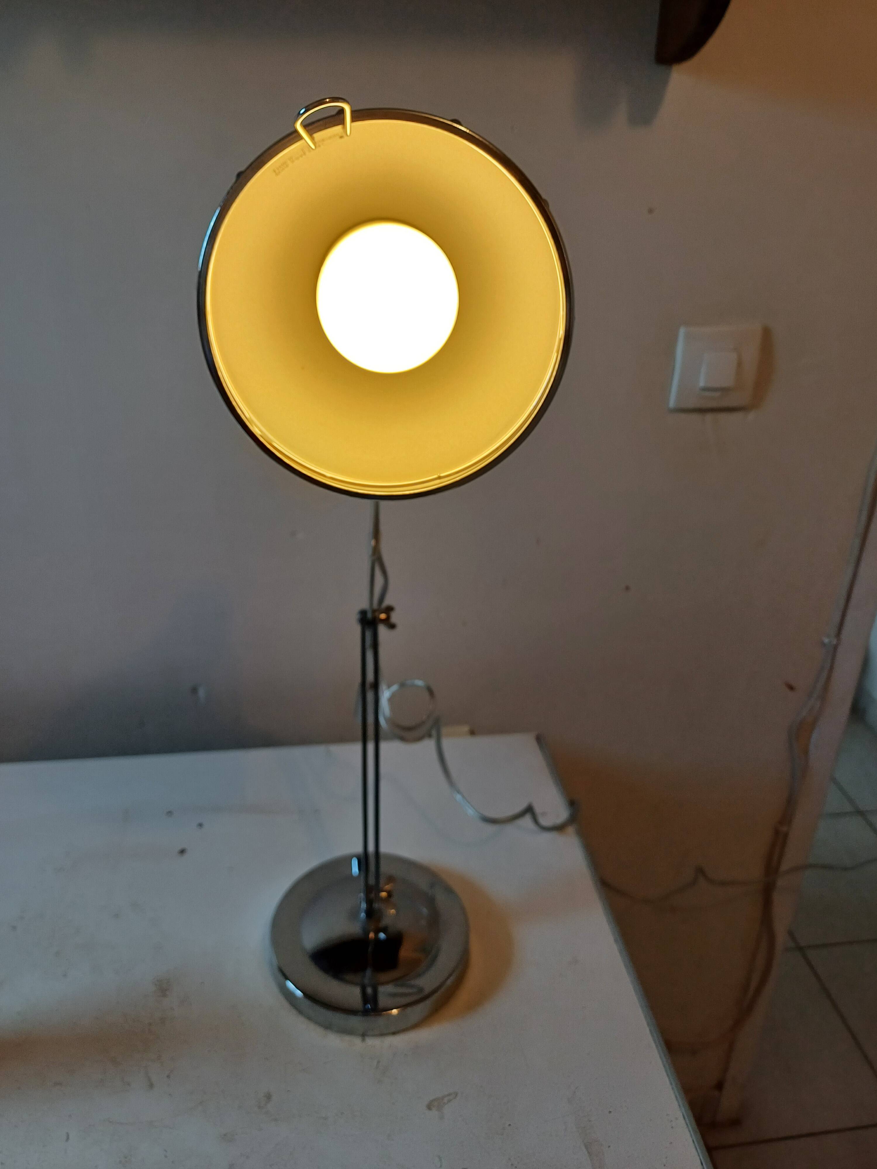 Vintage Chrome Metal Lamp