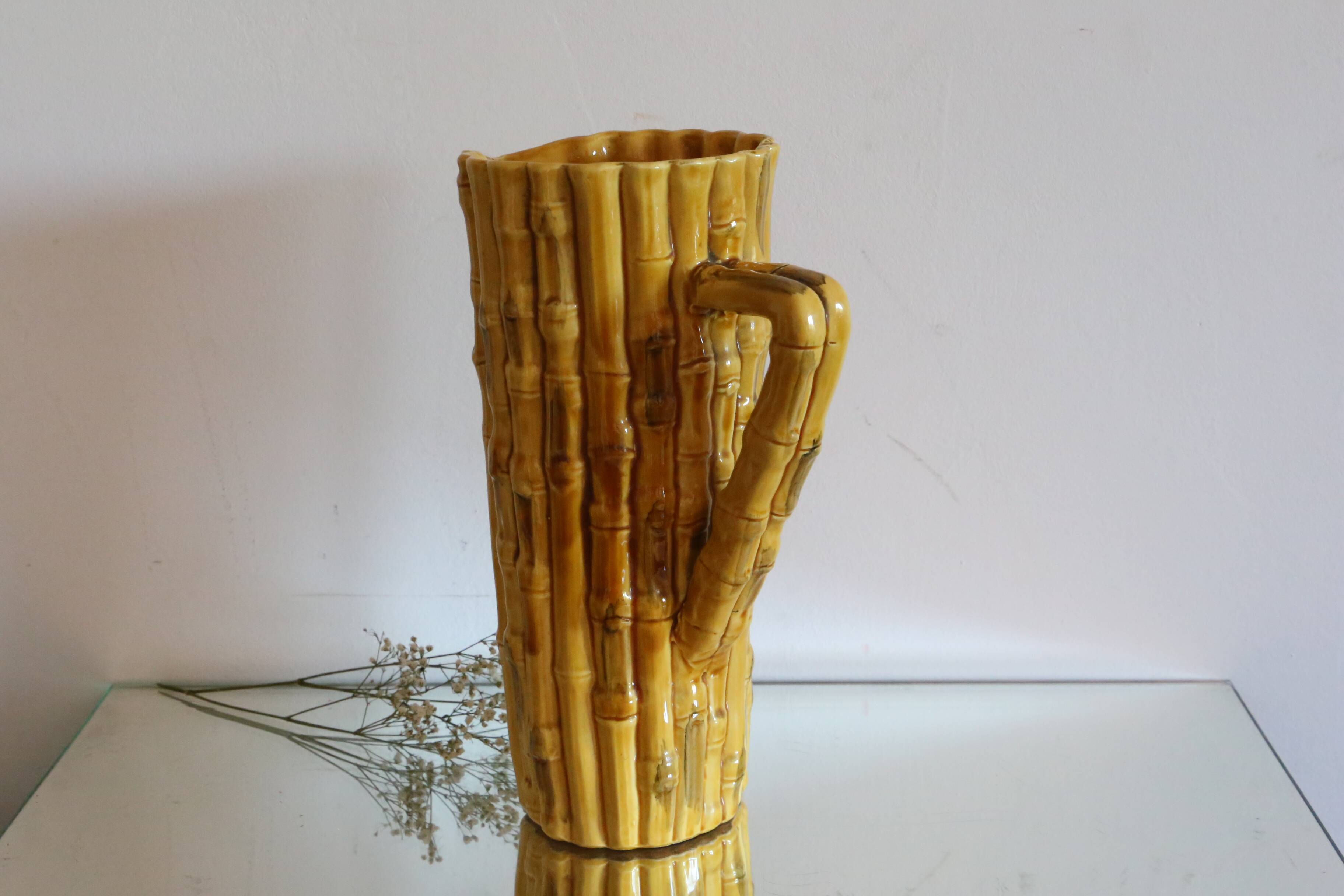 Large ceramic pitcher Vallauris