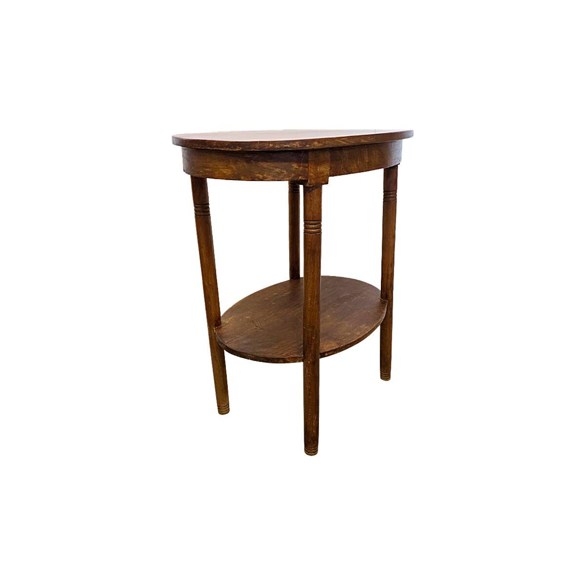 Old French Oval Side Table, 1940s