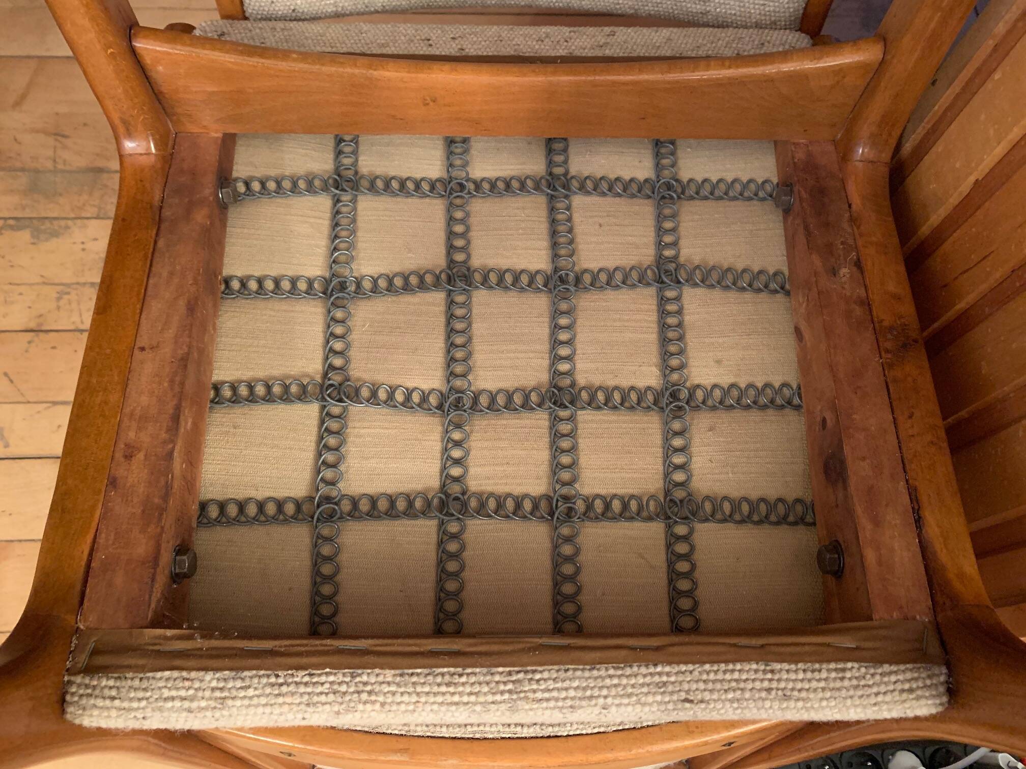 Set of four Cane Back chairs designed by Jens Risom, JO Carlssons, Sweden, 1950s