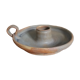 Ceramic cellar rat candle holder signed