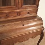 Folding desk buffet in solid oak from the 19th century, restored in the 19th century