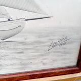 Former camera boat frame